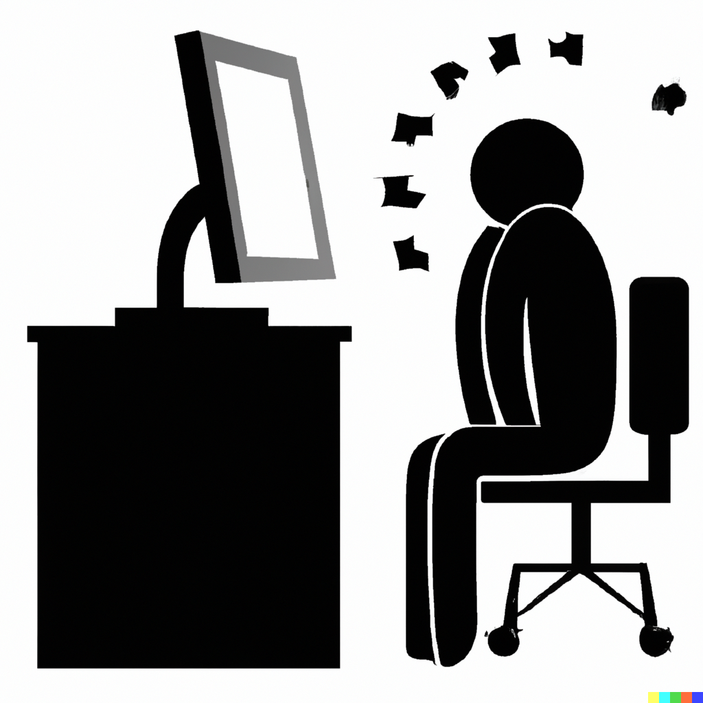 Person_im_Buero_kann_PC_nicht_nutzen Person_im_Buero_kann_PC_nicht_nutzen